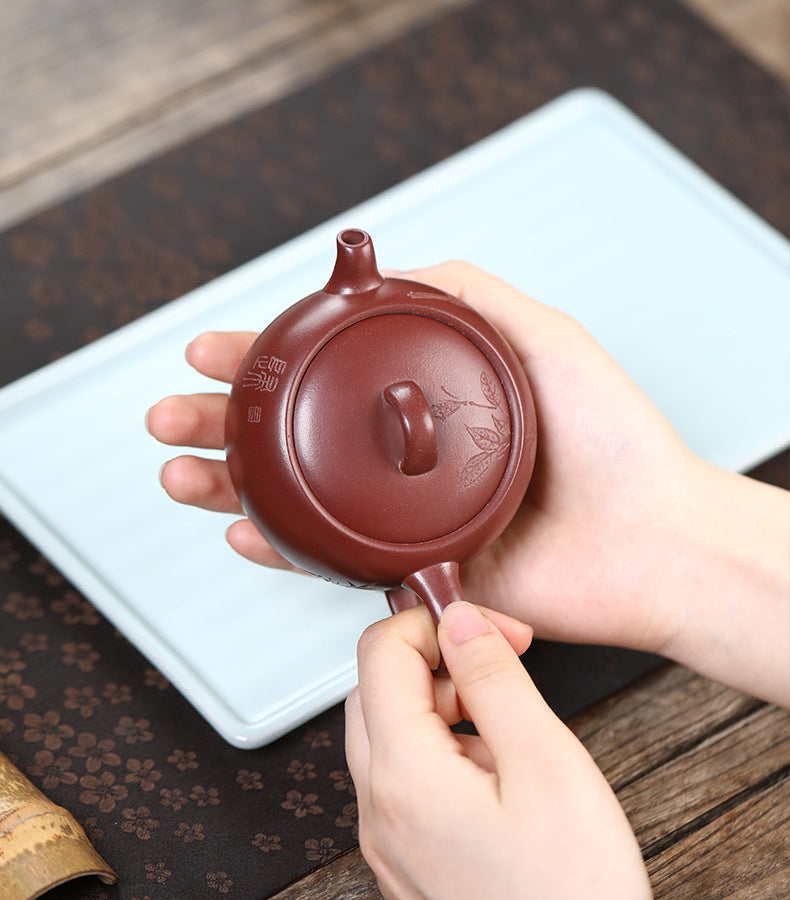 This is a Yixing teapot. this is Chinese yixing clay teapot 