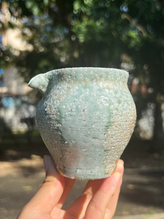 This is a woodfired pottery faircup gongdaobei