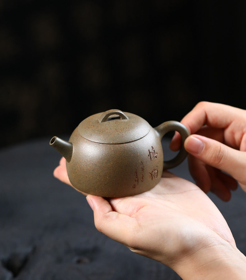 This is a Yixing teapot. this is Chinese yixing clay teapot 