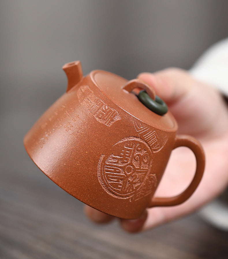 This is a Yixing teapot. this is Chinese yixing clay teapot