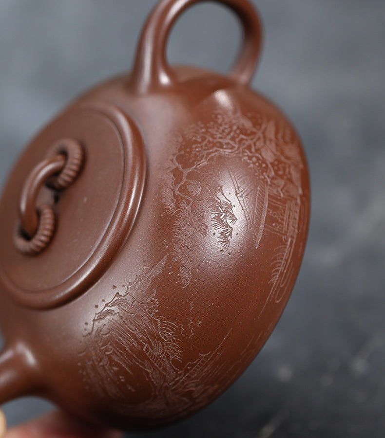 This is a Yixing teapot. this is Chinese yixing clay teapot 