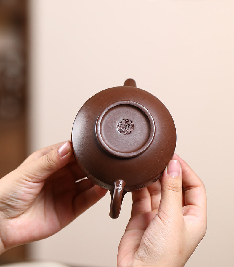 This is a Yixing teapot. this is Chinese yixing clay teapot 