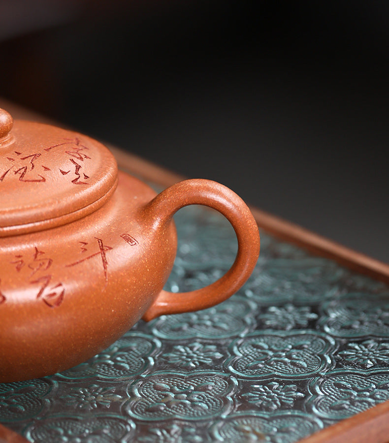 This is a Yixing teapot. this is Chinese yixing clay teapot 