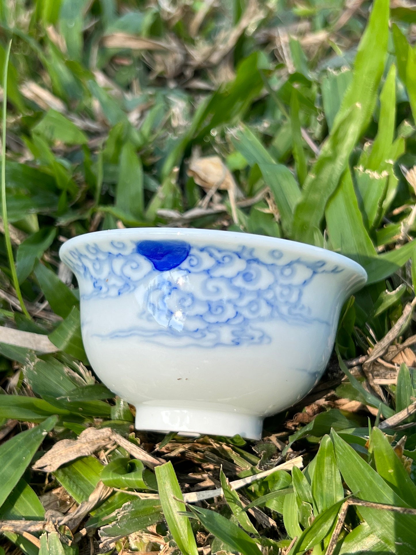 Hand Painted Chinese Qilin Gaiwan Blue And White Porcelain Pot Maker Jingdezhen Master Ceramic Artwork