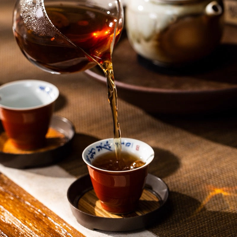 Chinese 20008 Aged Dark Brick Tea Qingzhuan Green Brick Aged Heicha