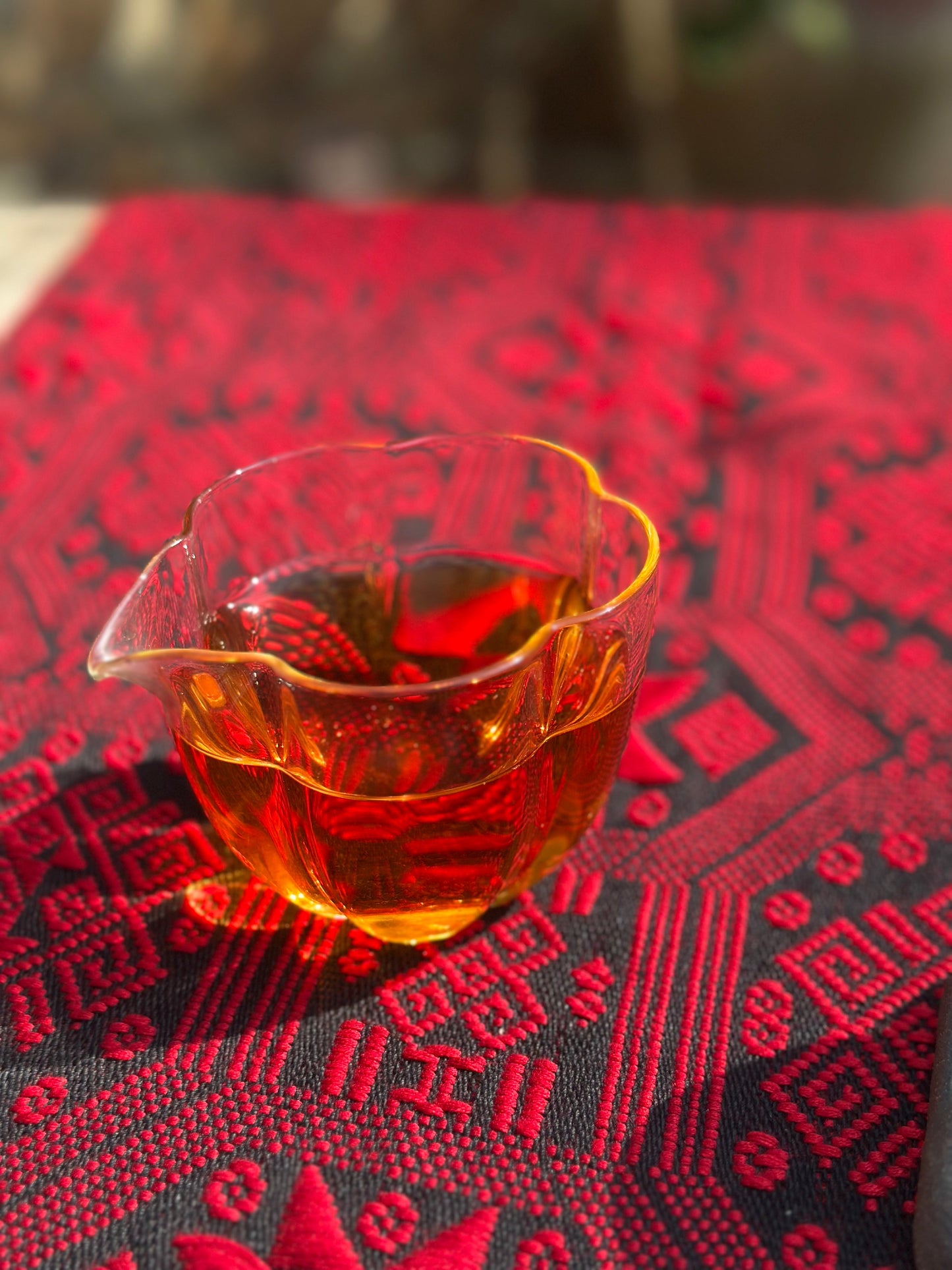 High-end Handcrafted Chinese Zhuang Brocade Silk Cloth Scarf Tea Table Cloth