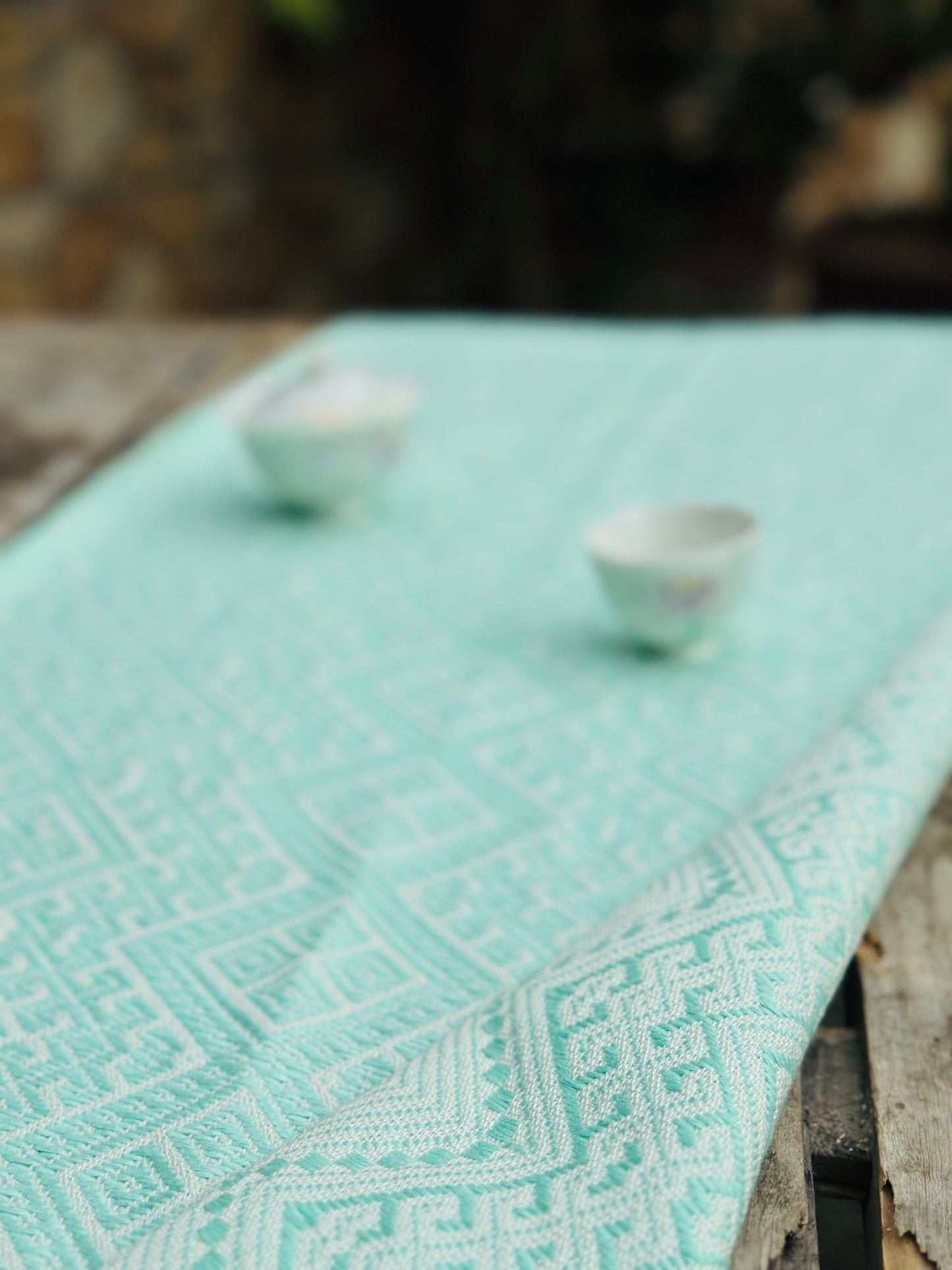 High-end Handcrafted Pattern Chinese Zhuang Brocade Silk Cloth Scarf Tea Table Cloth