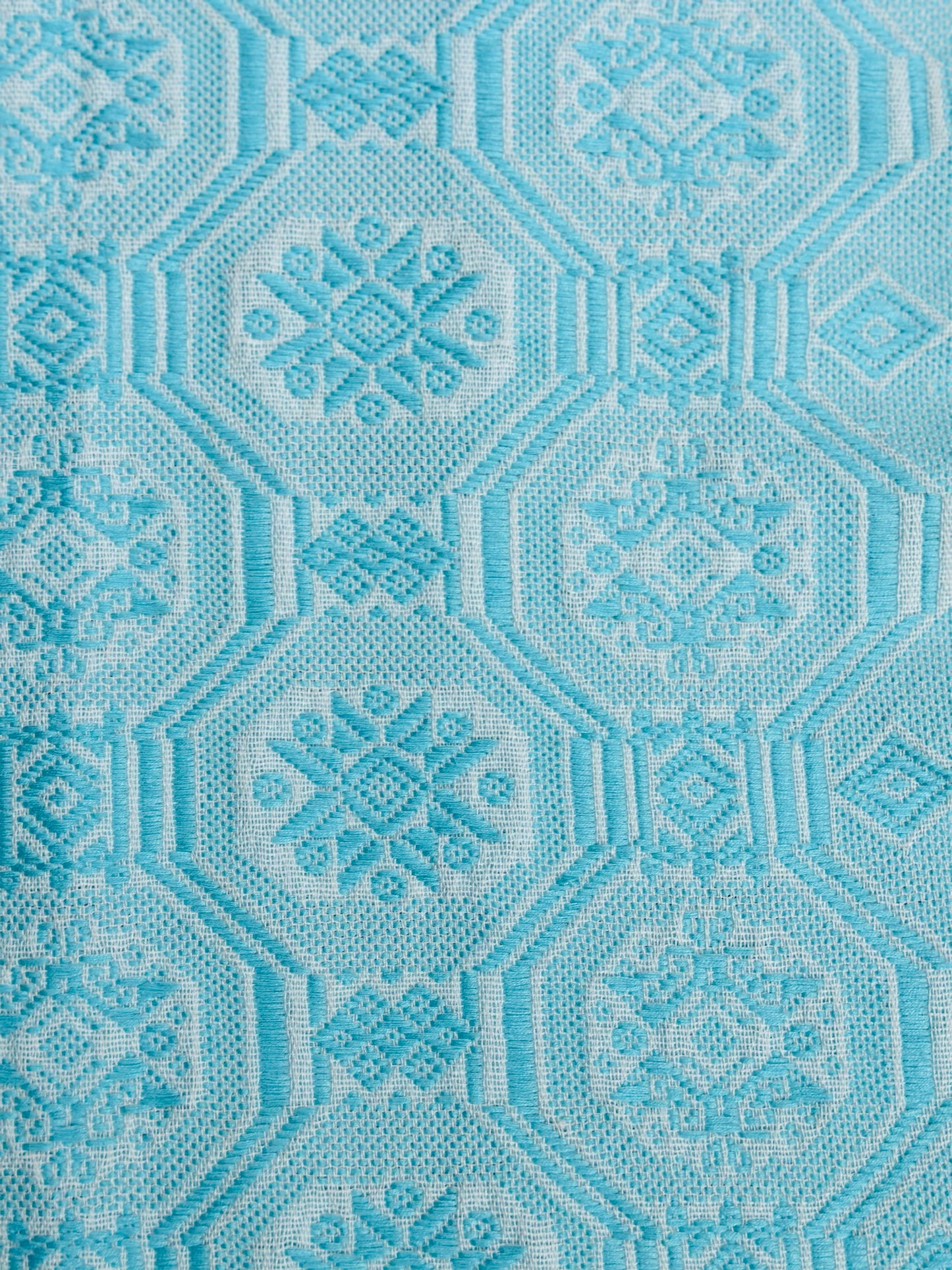 High-end Handcrafted Small Python Dargon Pattern Chinese Light Green White Zhuang Brocade Silk Cloth Scarf Tea Table Cloth