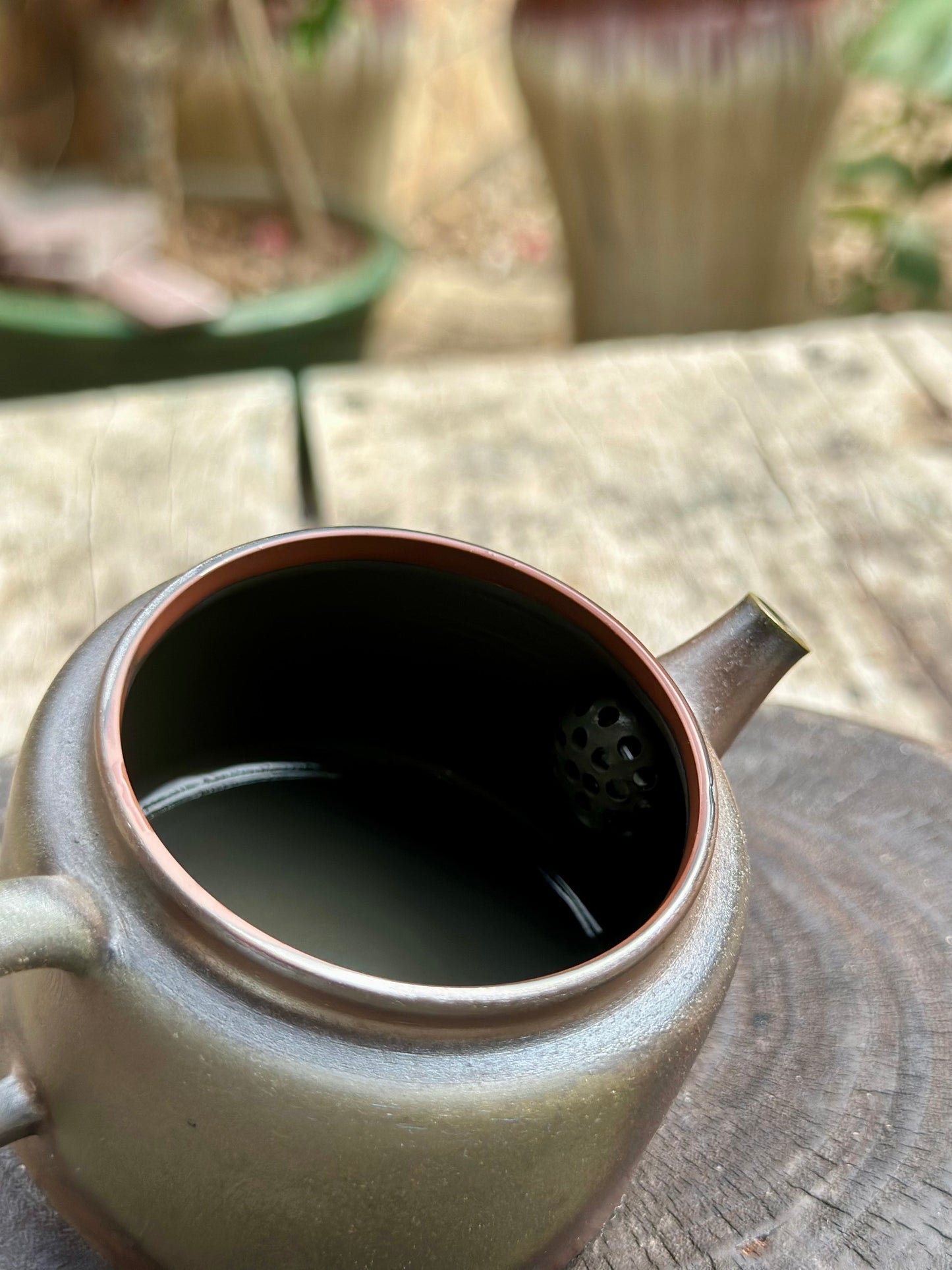 Handcrafted Woodfired Chinese Nixing clay Pottery Clay Teapot Dezhong Shape 150ml High Class Artowork