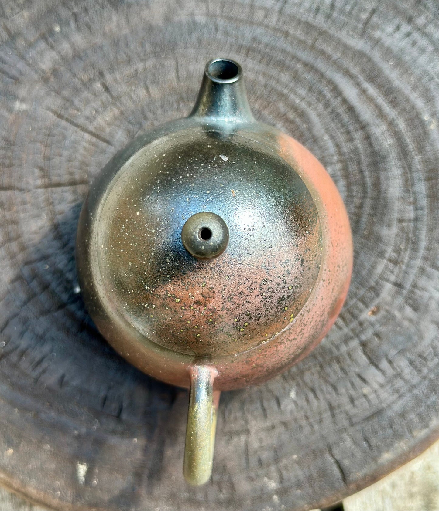Handcrafted Woodfired Chinese Nixing clay Pottery Clay Teapot Dragonegg Shape 140ml High Class Artowork