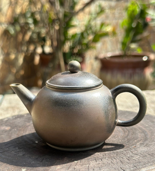 Handcrafted Woodfired Artowork Chinese Nixing clay Pottery Clay Teapot Shuiping Shape 140ml High Class Teapot