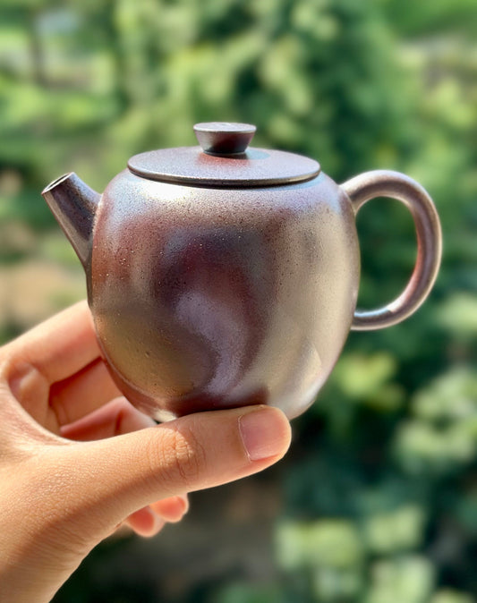Handcrafted Woodfired Artowork Chinese Nixing clay Pottery Clay Teapot  Shape 165ml