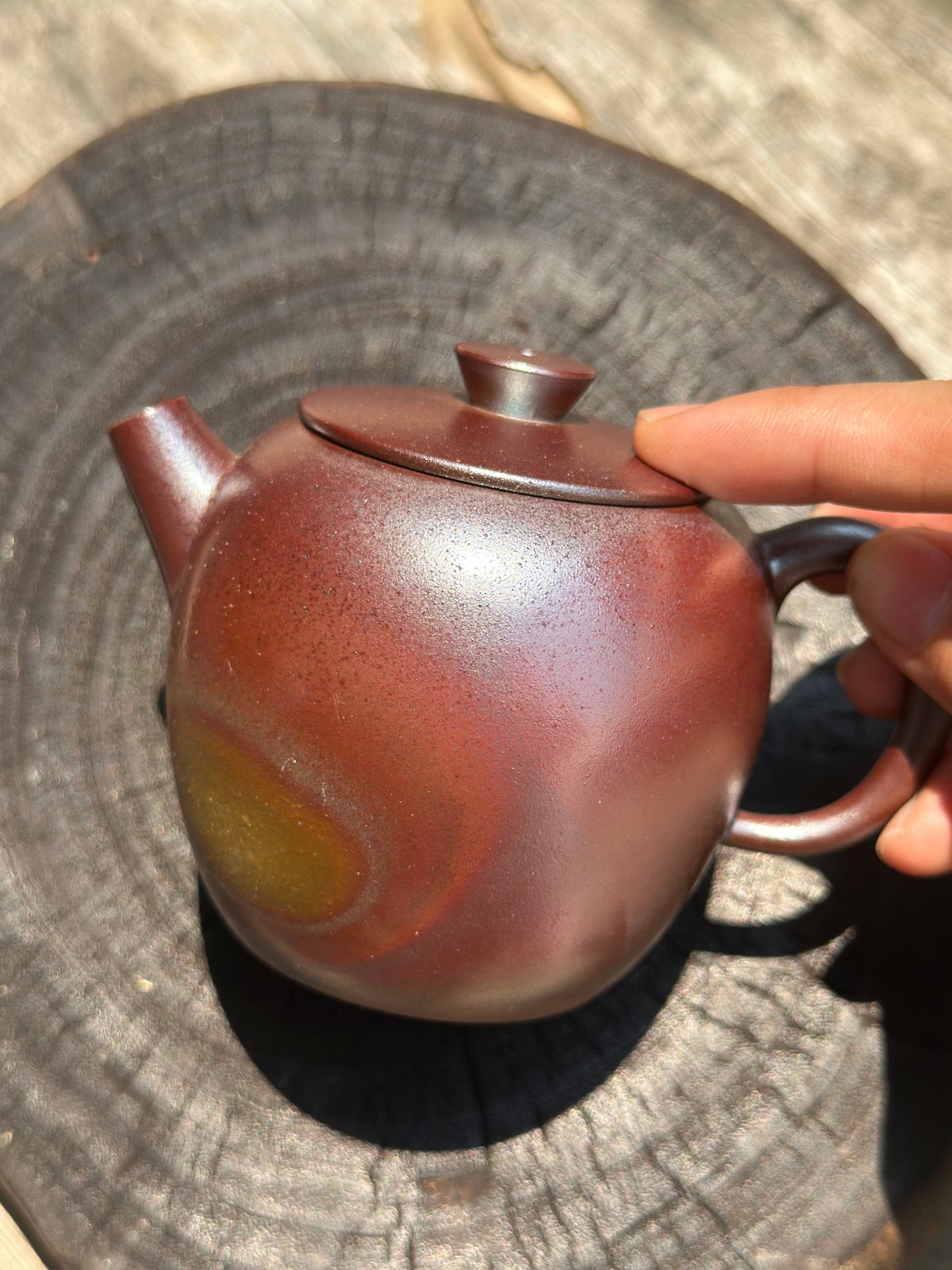 Handcrafted Woodfired Artowork Chinese Nixing clay Pottery Clay Teapot  Shape 165ml