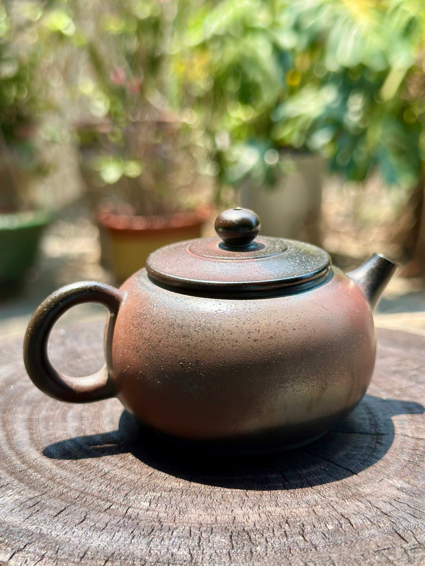 Handcrafted Woodfired Artowork Chinese Nixing clay Pottery Clay Teapot little Apple Shape 120ml