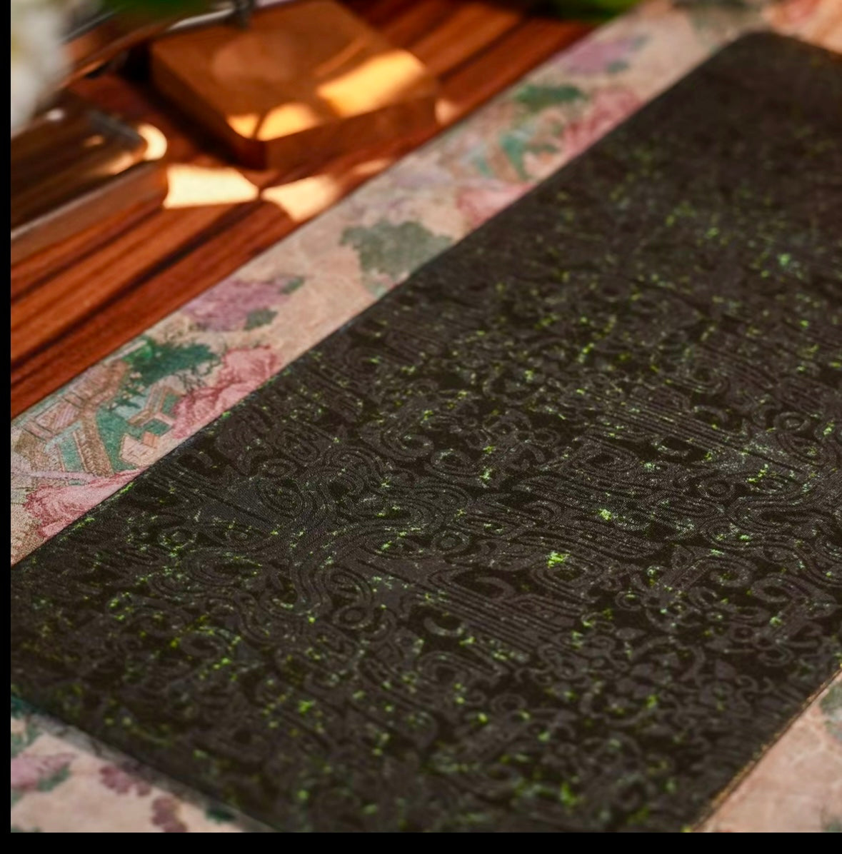 Handmade Chinese Original Mountain Landsccape Pattern Tea Table Cloth Chaxi Chabu Tea Accessory