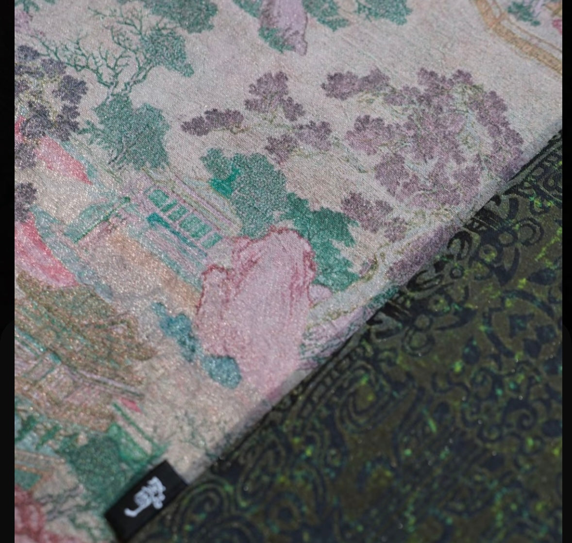Handmade Chinese Original Mountain Landsccape Pattern Tea Table Cloth Chaxi Chabu Tea Accessory