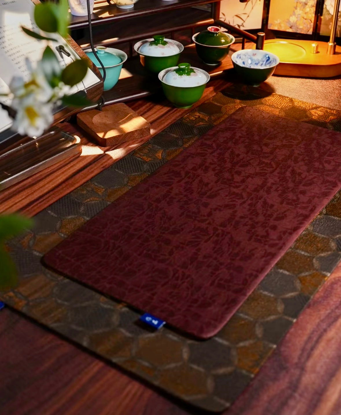 Handmade Chinese Original Horse Pattern Tea Table Cloth Chaxi Chabu Tea Accessory