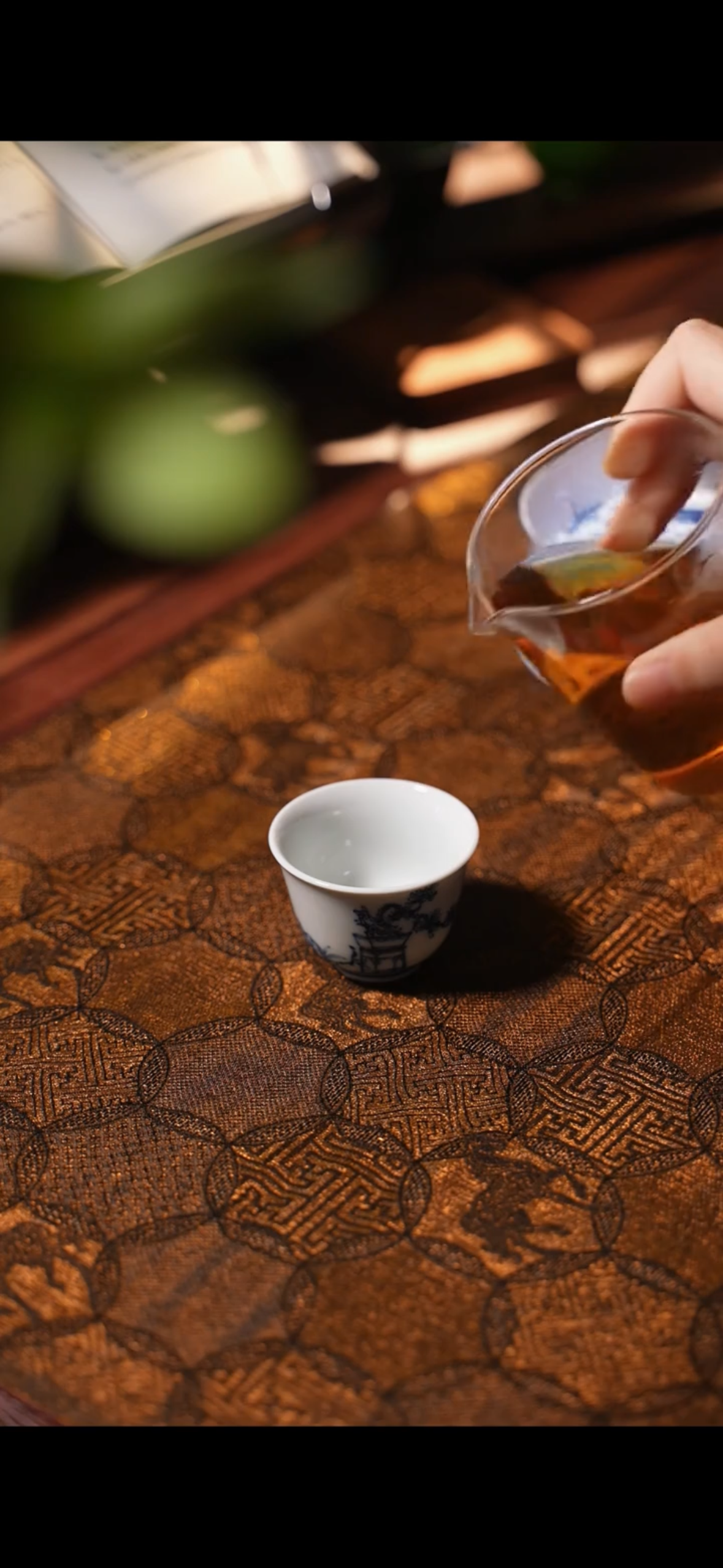 Handmade Chinese Original Horse Pattern Tea Table Cloth Chaxi Chabu Tea Accessory