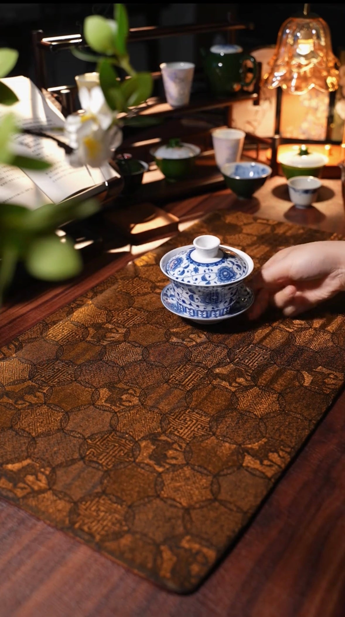 Handmade Chinese Original Horse Pattern Tea Table Cloth Chaxi Chabu Tea Accessory