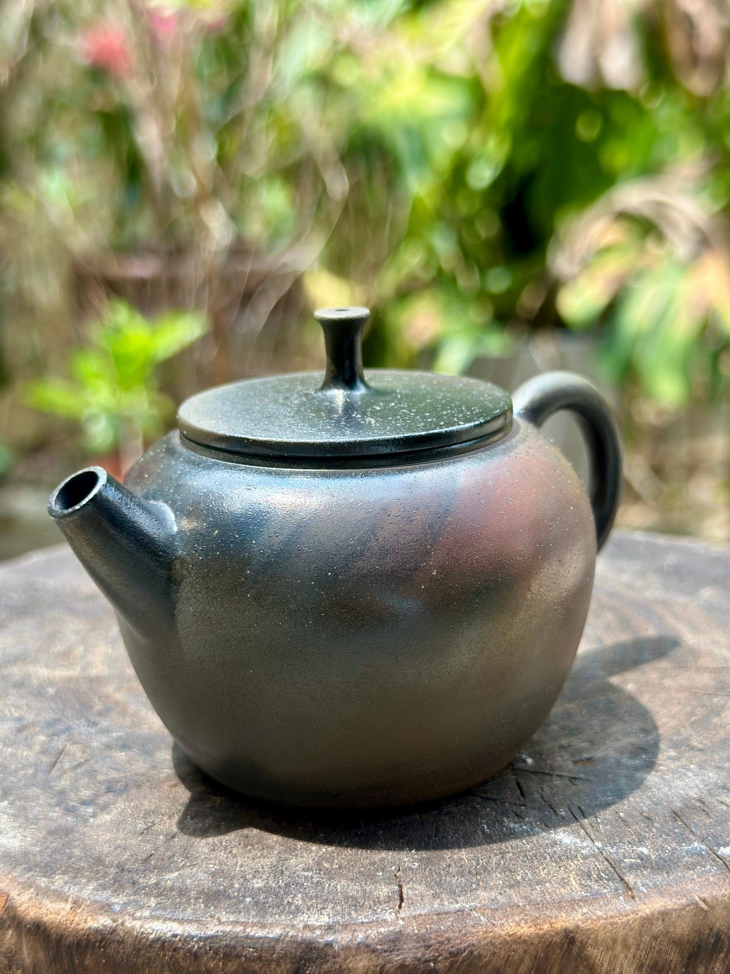 Handcrafted Woodfired Artowork Chinese Apple Shape Nixing clay Pottery Clay Teapot 150ml