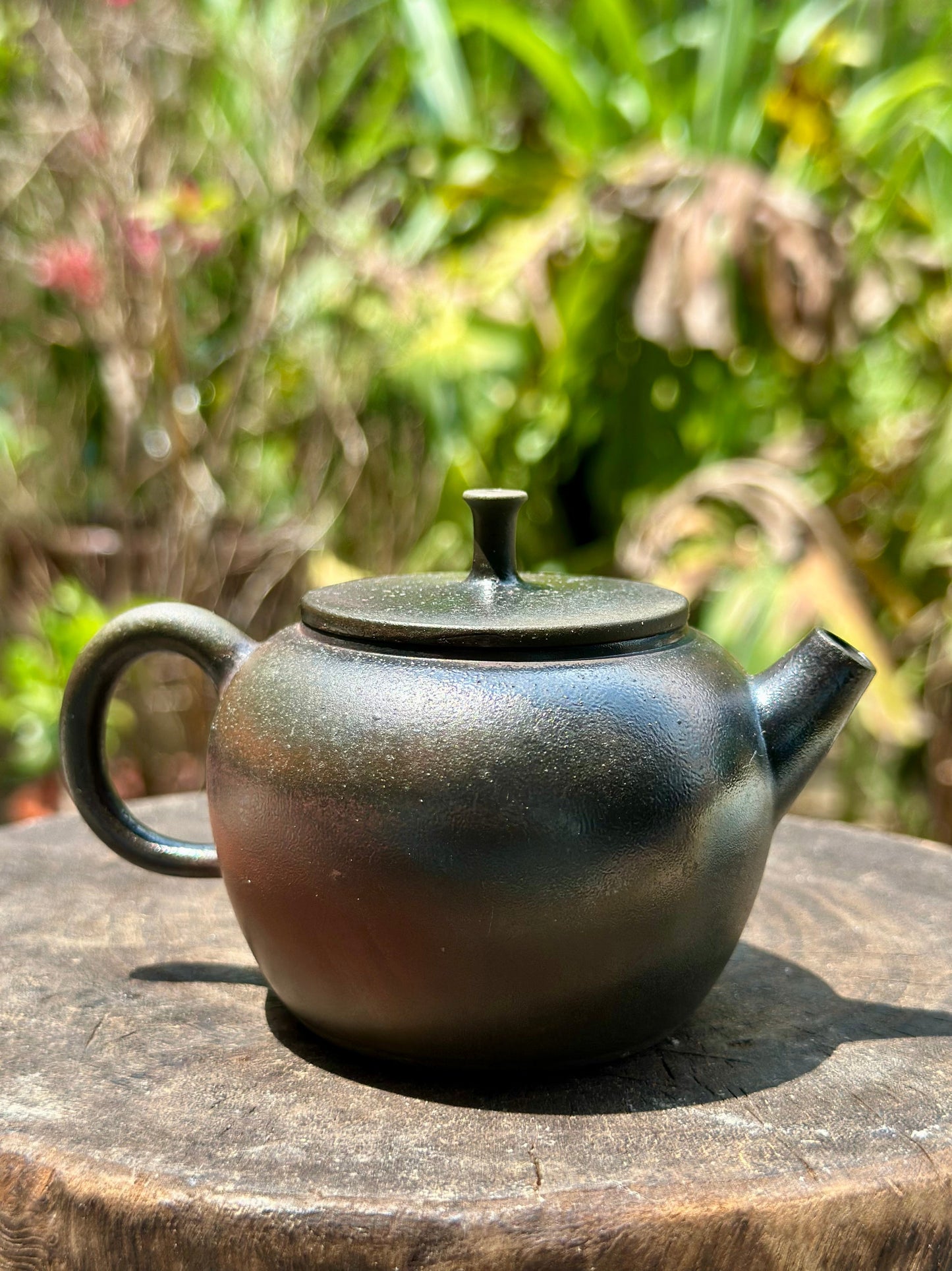 Handcrafted Woodfired Artowork Chinese Apple Shape Nixing clay Pottery Clay Teapot 150ml