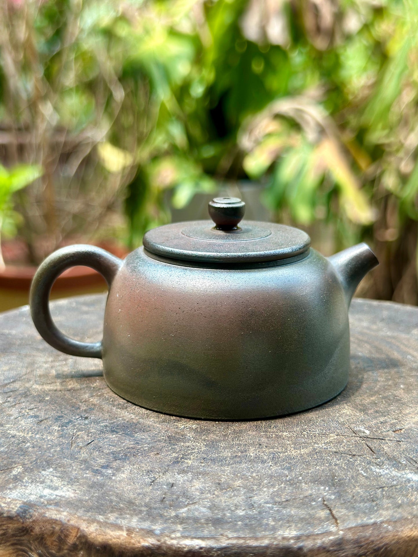 Handcrafted Woodfired Artowork Chinese Dezhong Shape Nixing clay Pottery Clay Teapot  120ml
