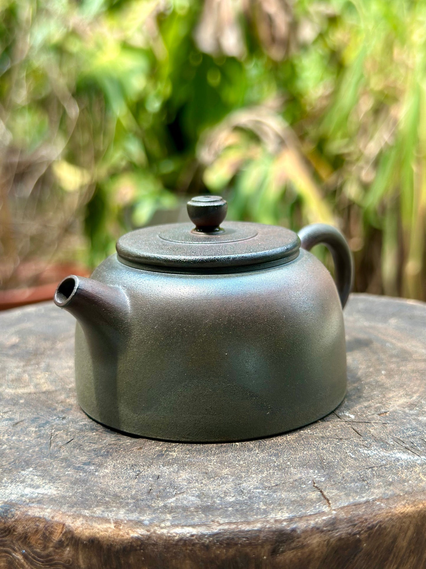 Handcrafted Woodfired Artowork Chinese Dezhong Shape Nixing clay Pottery Clay Teapot  120ml