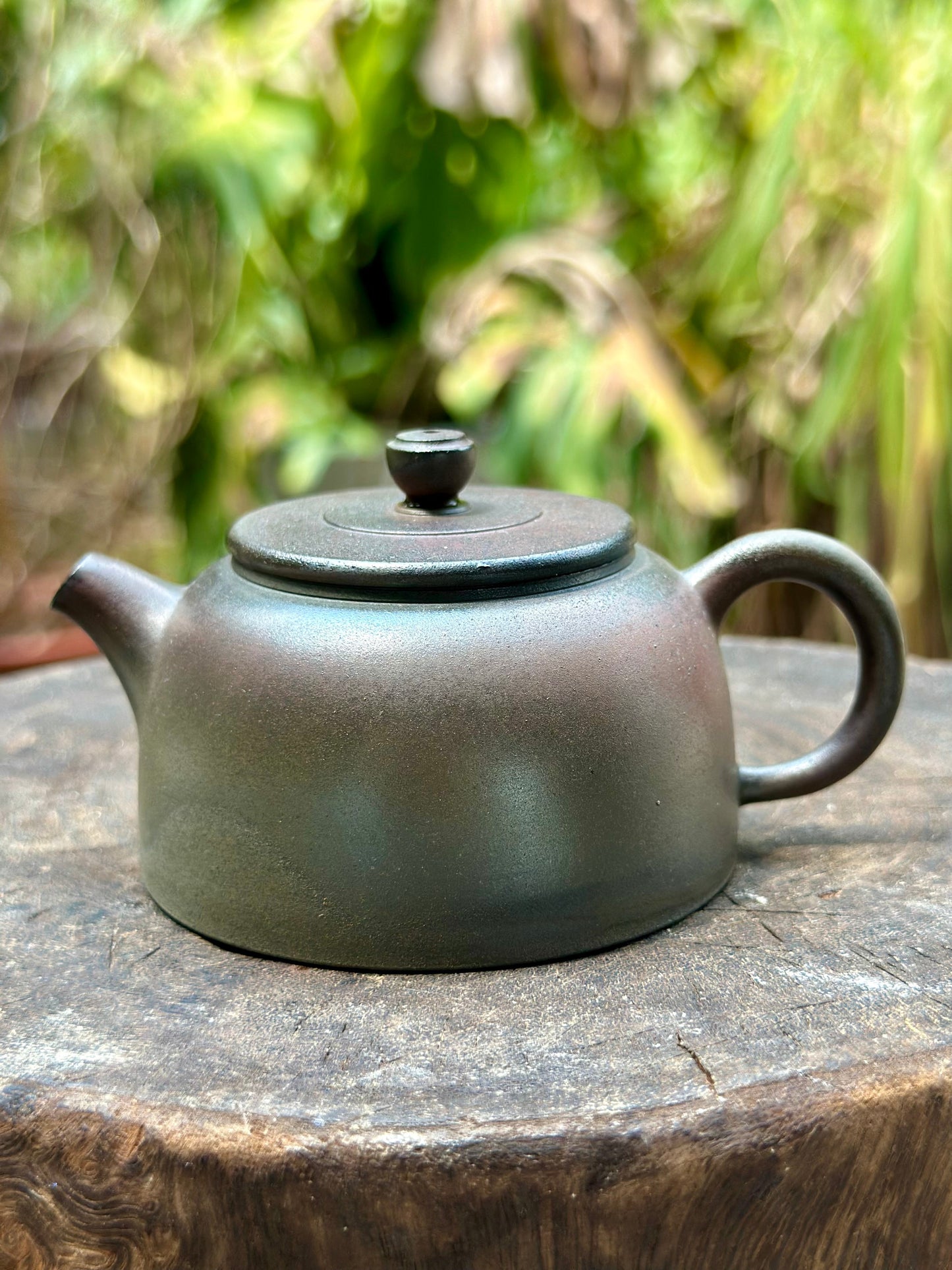 Handcrafted Woodfired Artowork Chinese Dezhong Shape Nixing clay Pottery Clay Teapot  120ml