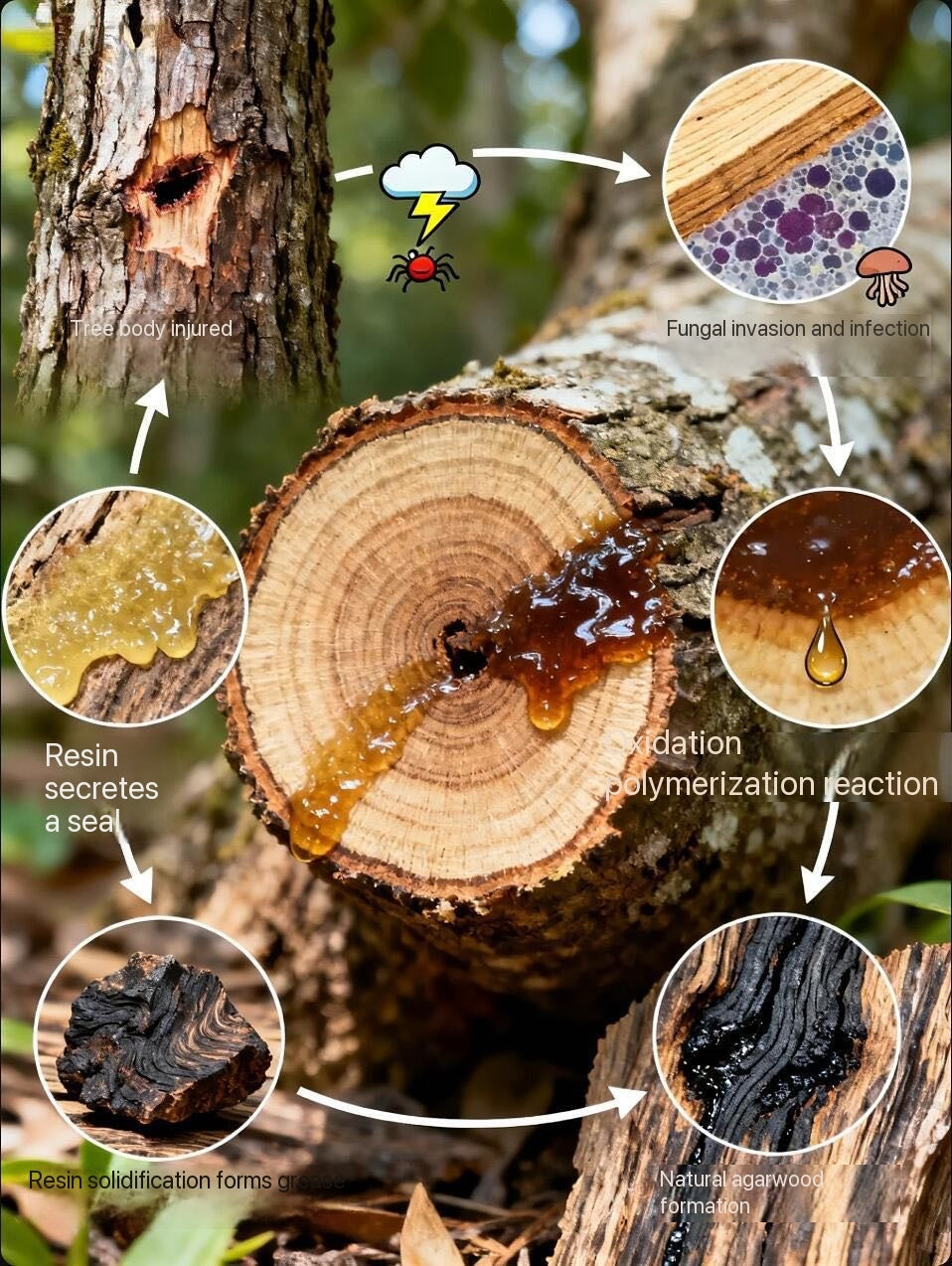 Authentic Chinese Hainan Island Precious Chonglou Agardwood 100% Pure Incense