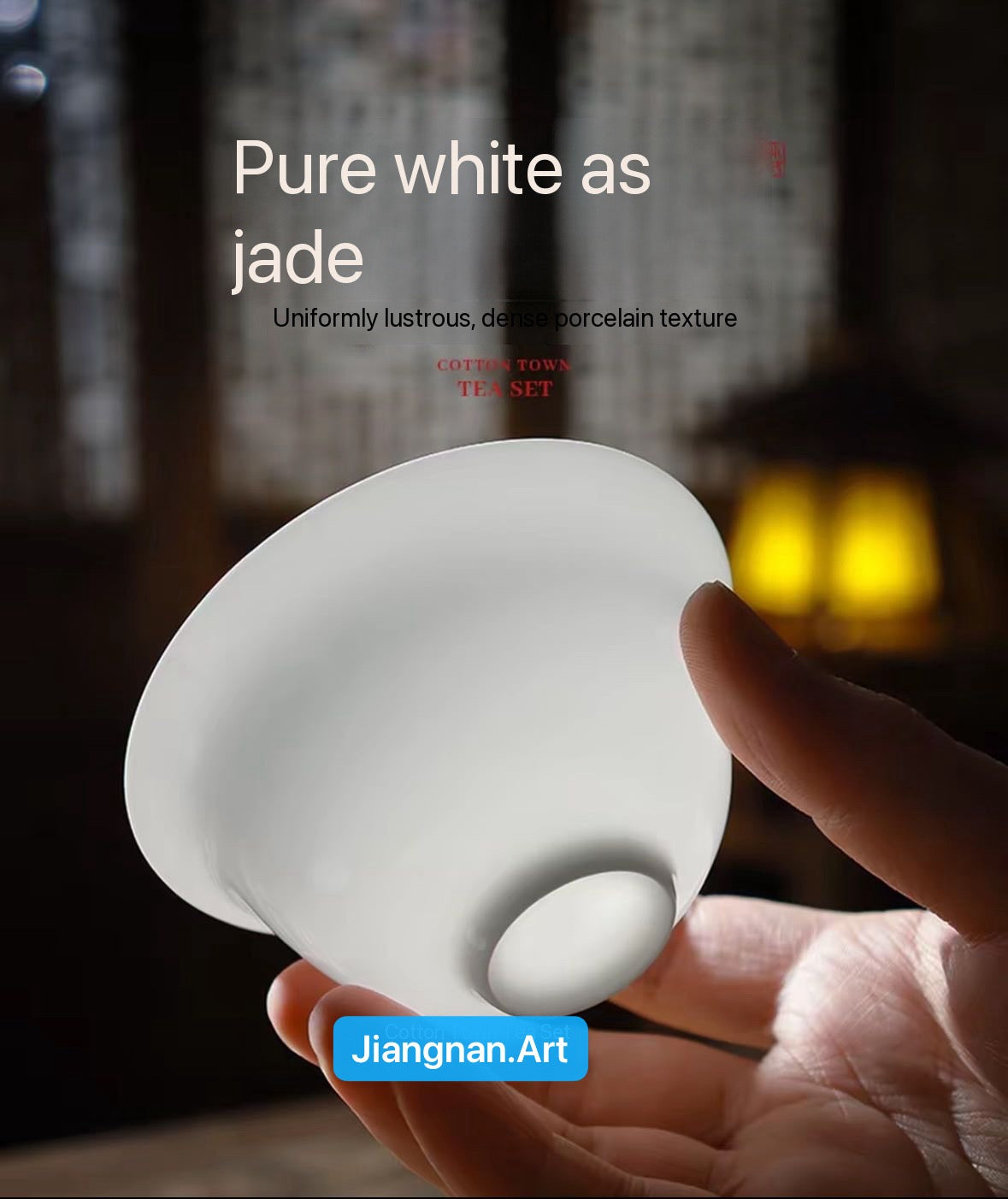 Super Thin Chinese Chaozhou Bone China Gaiwan Set Gongfu Cha Set Tea Saucer