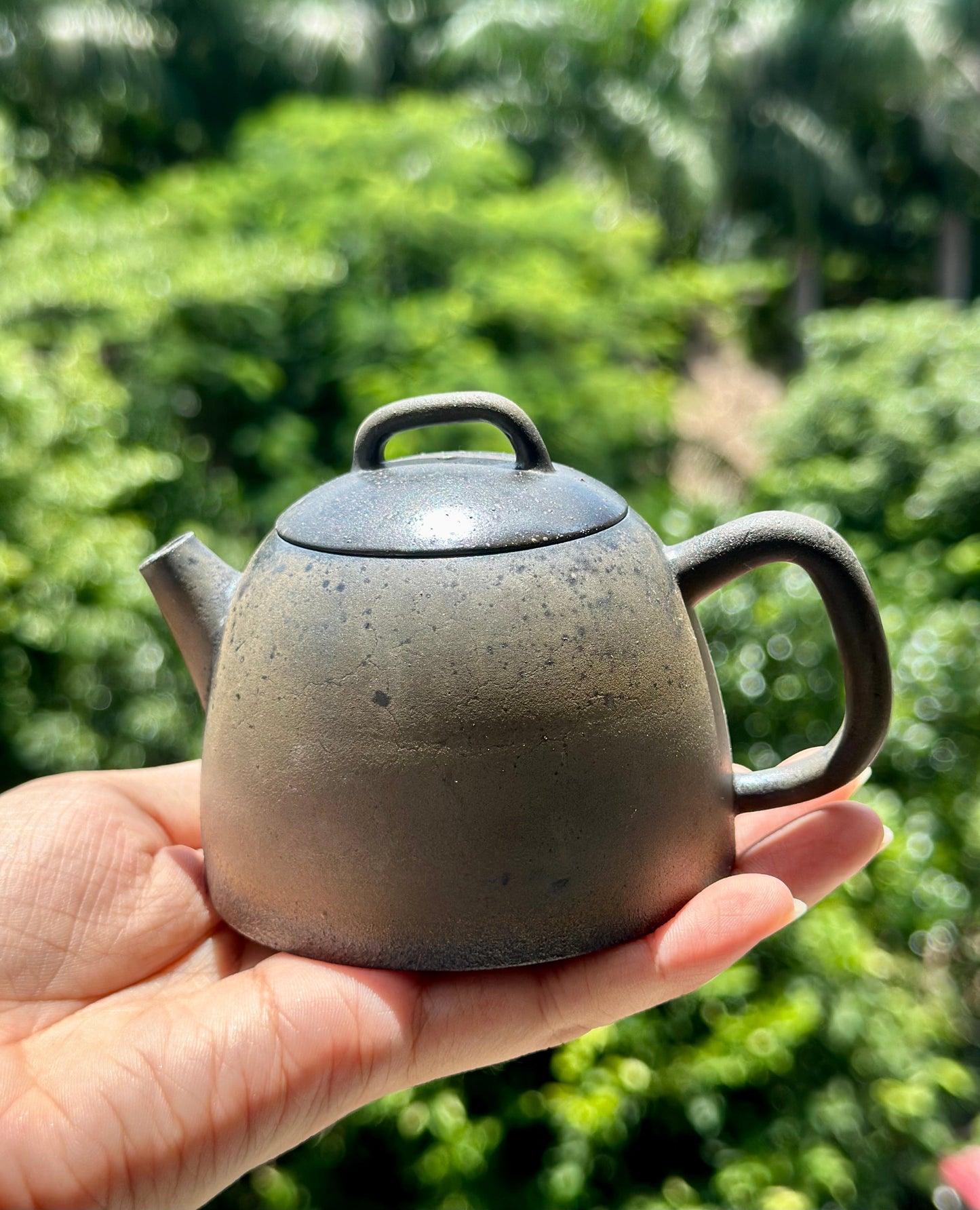 Handcrafted Woodfired Artowork Chinese Chentuo Shape Nixing clay Pottery Clay Teapot  160ml