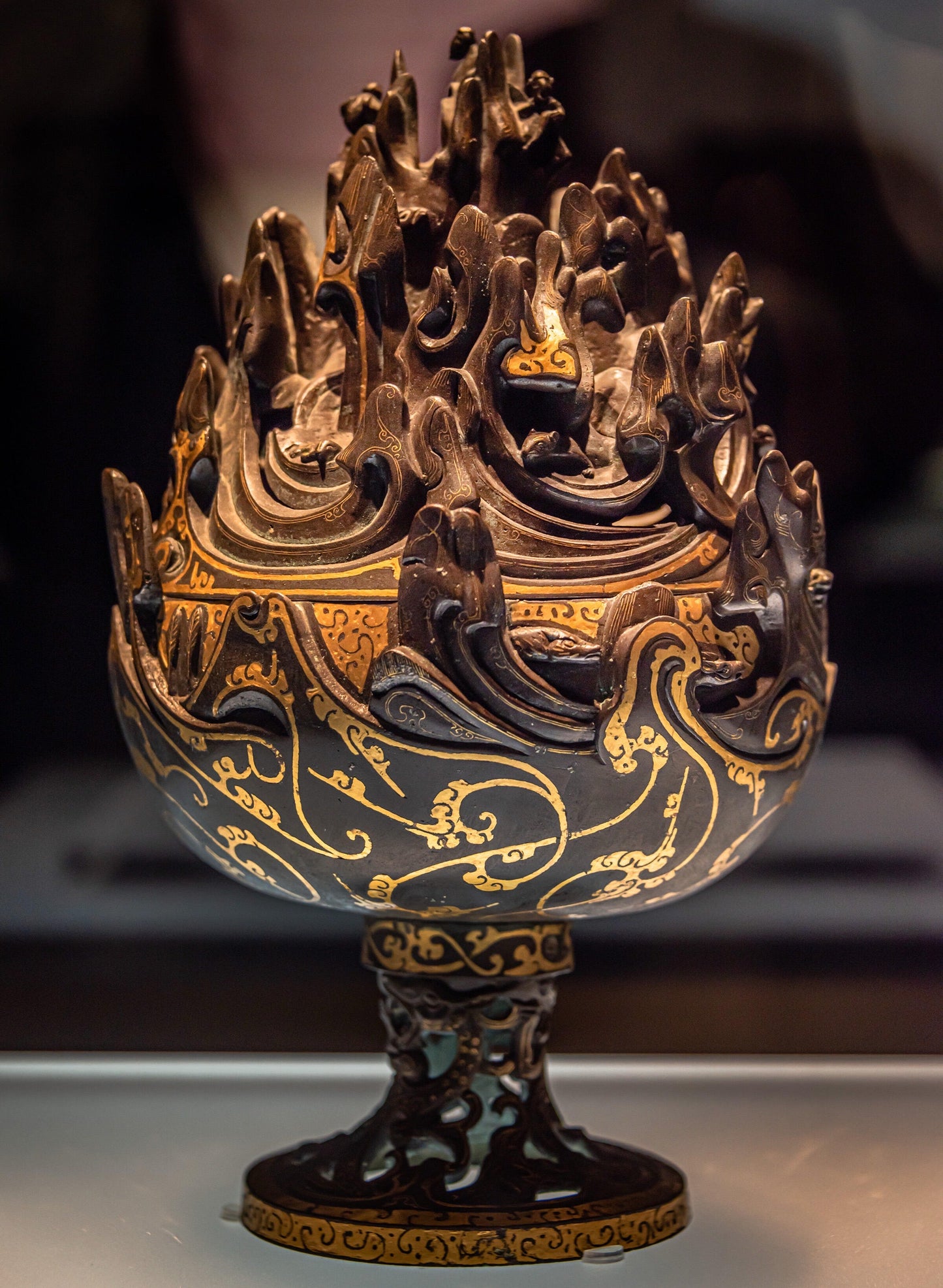 Handcrafted Ru Ware Classic Moon White Glaze Incense Holder Chinese High-class Ru Porcelain Ruyao Moon White Glaze