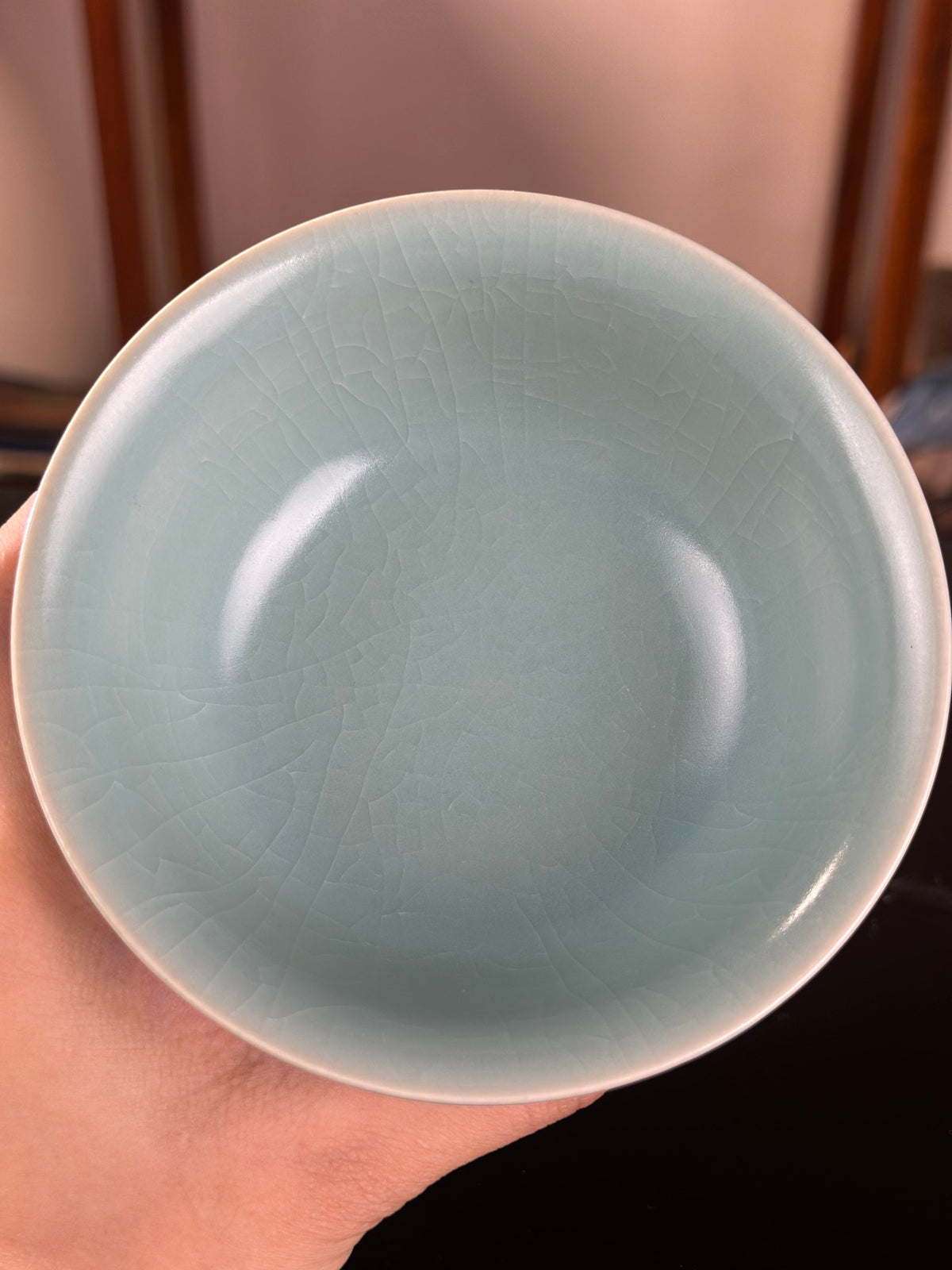 Handcrafted Ru Ware Classic Bowl Chinese High-class Ru Porcelain Ruyao Tea Bowl