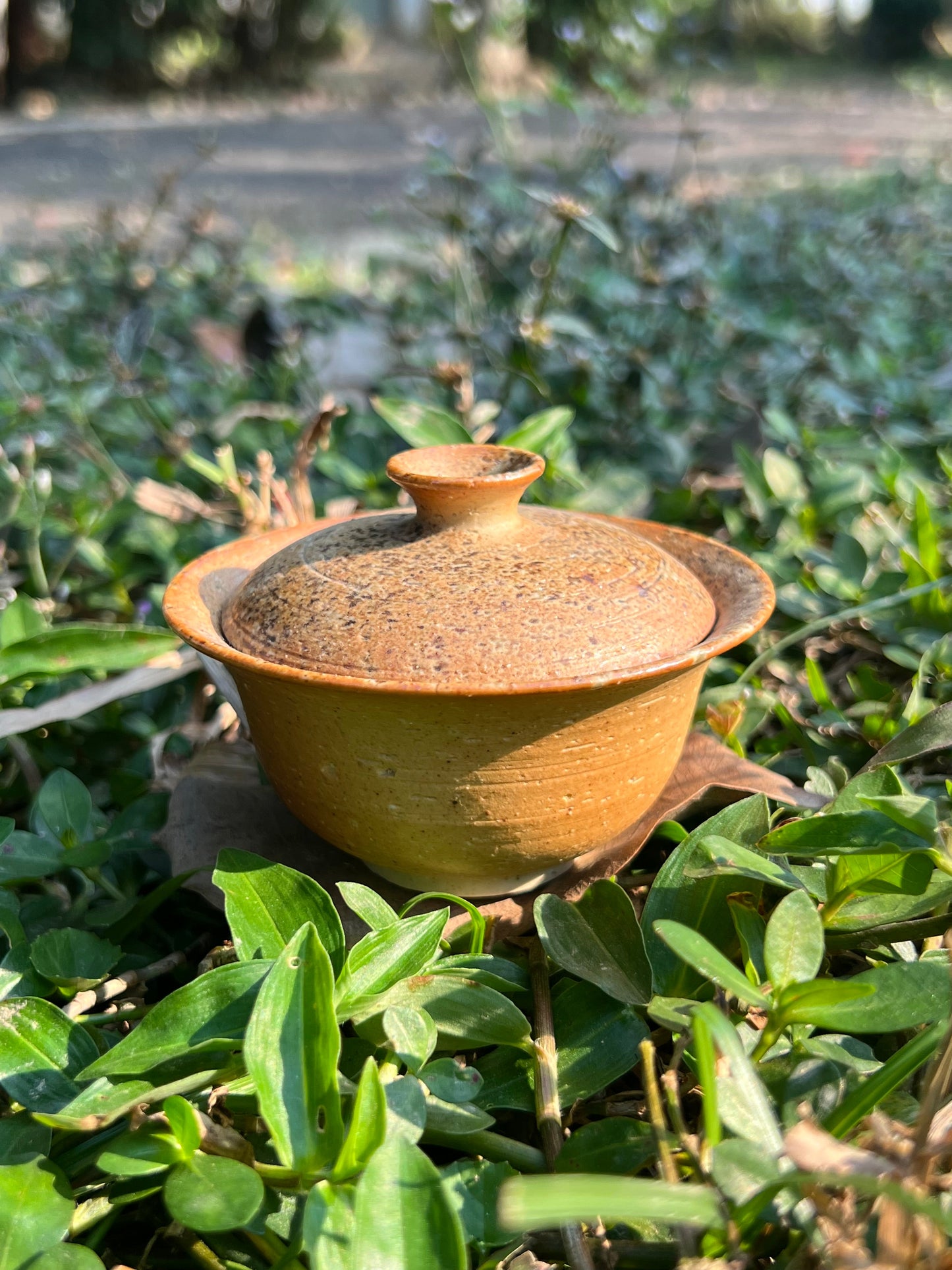 This is a pottery teapot.this is a pottery gaiwan