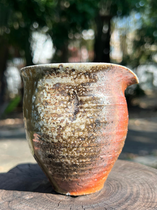 This is a woodfired pottery faircup gongdaobei