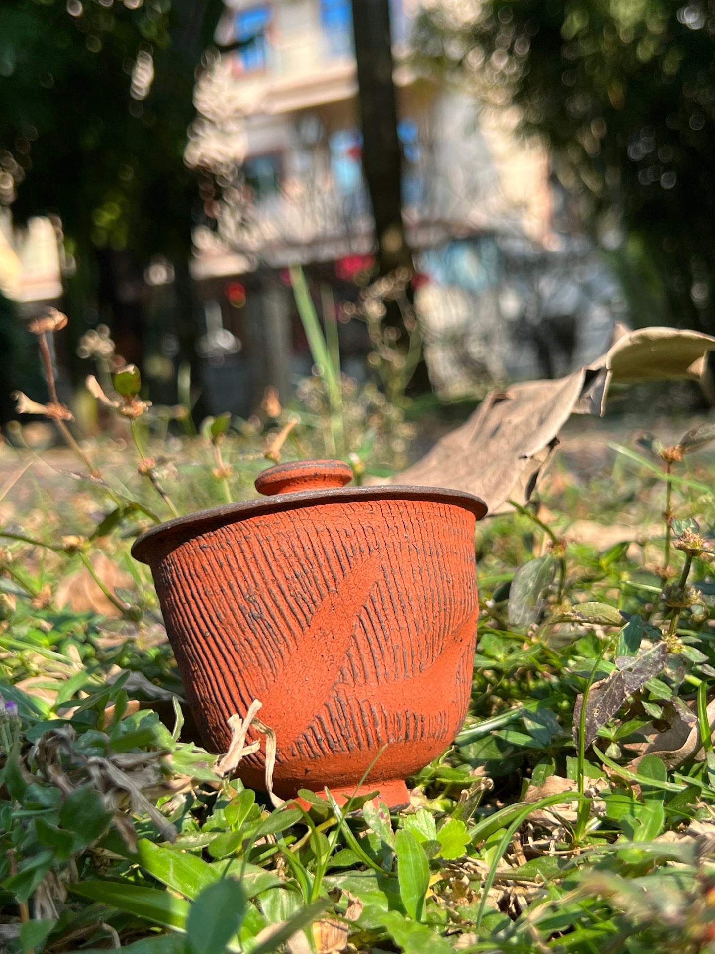 This is a pottery teapot.this is a pottery gaiwan