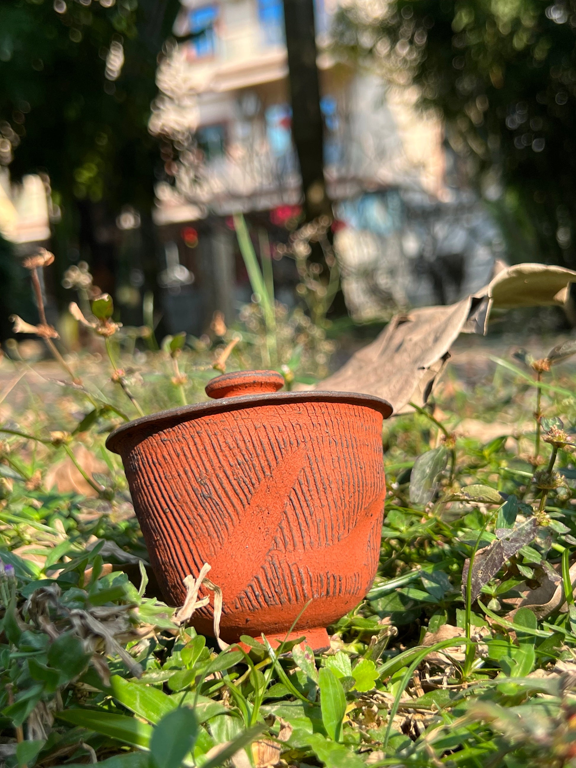 This is a pottery teapot.this is a pottery gaiwan