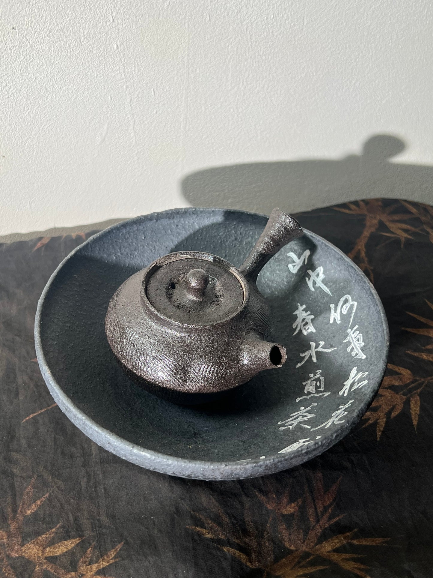 Purple Clay Tea Tray Handmade Teapot Holder Dry Tea Tray Chinese Master Artwork Tea Boat