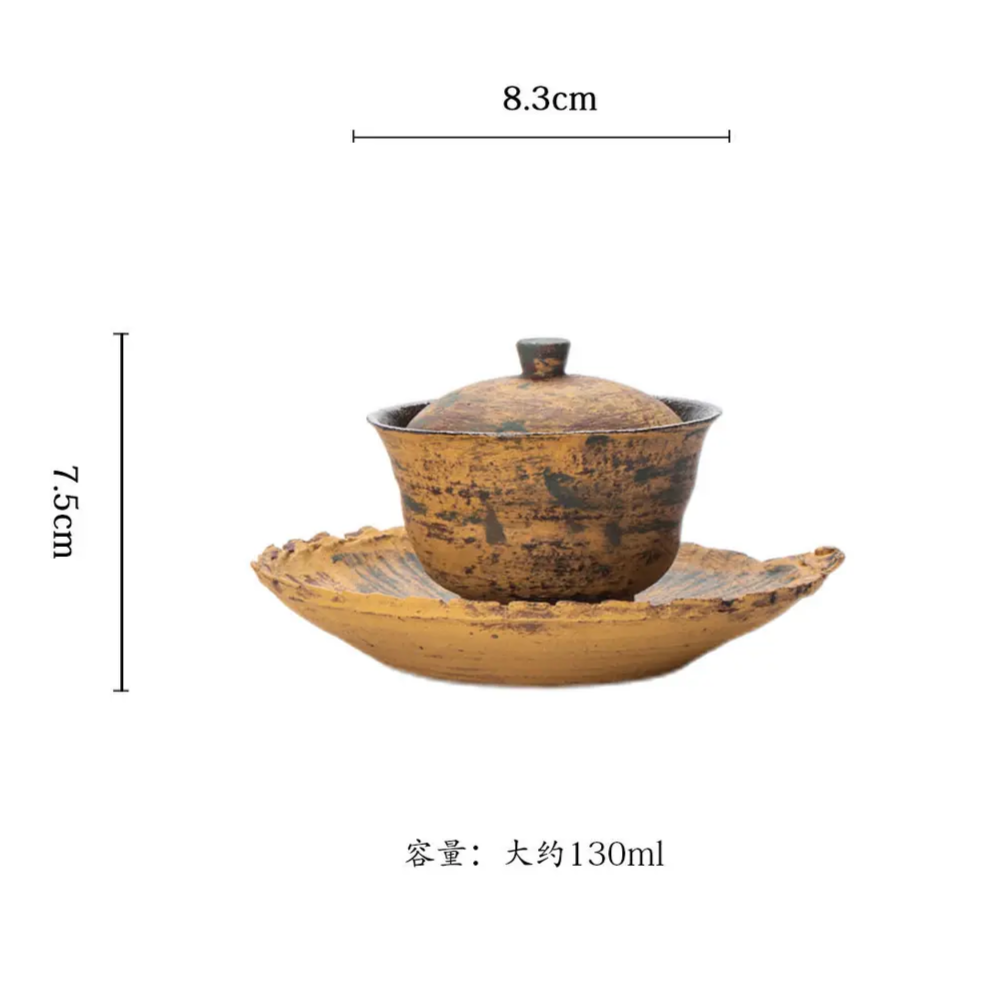 this is a pottery gaiwan.