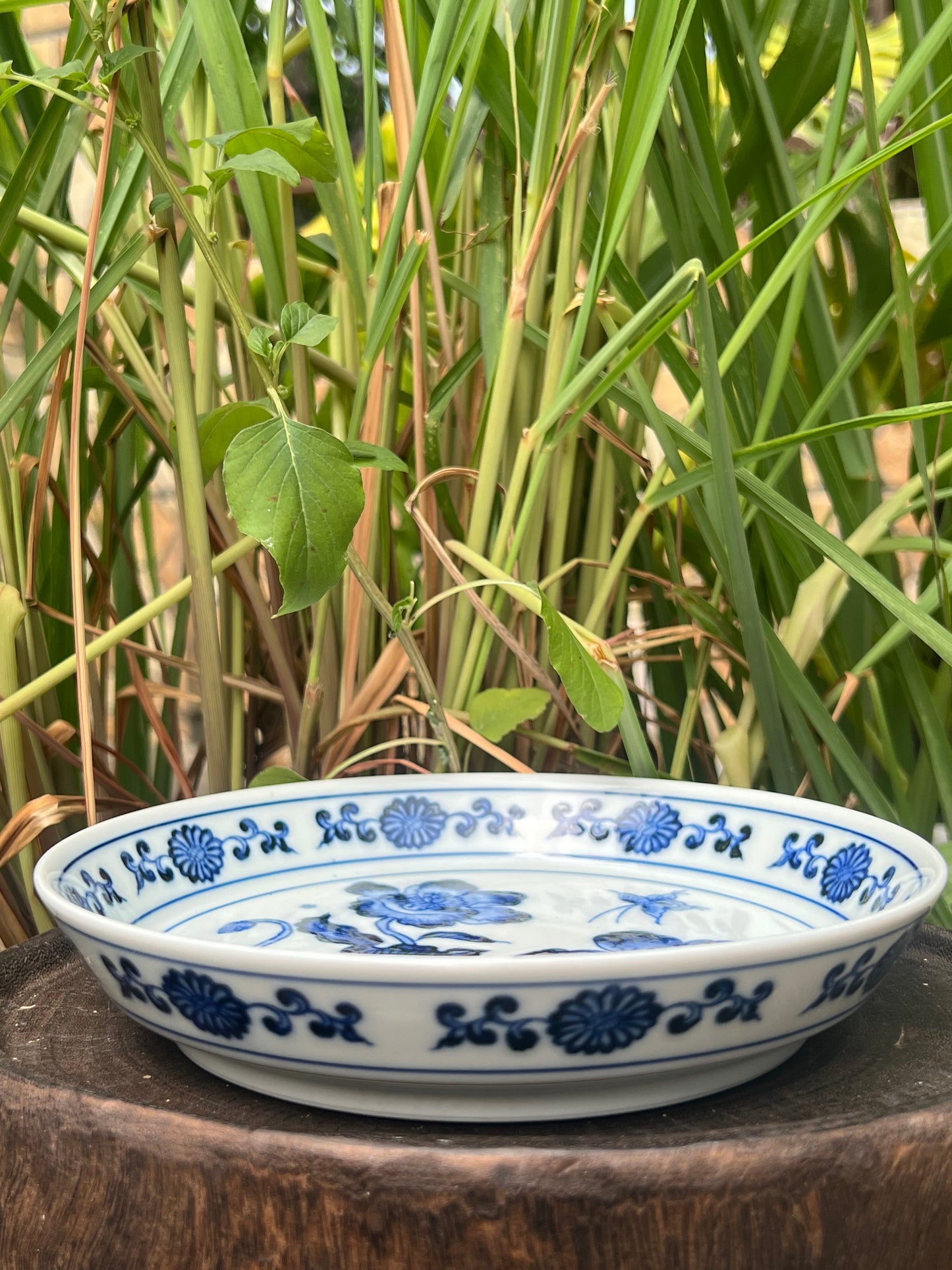 Handcrafted Chinese Handpainted Chinese Corn Poppy Blue and White Porcelain Gaiwan Set Jingdezhen Teapot Ceramic Artwork