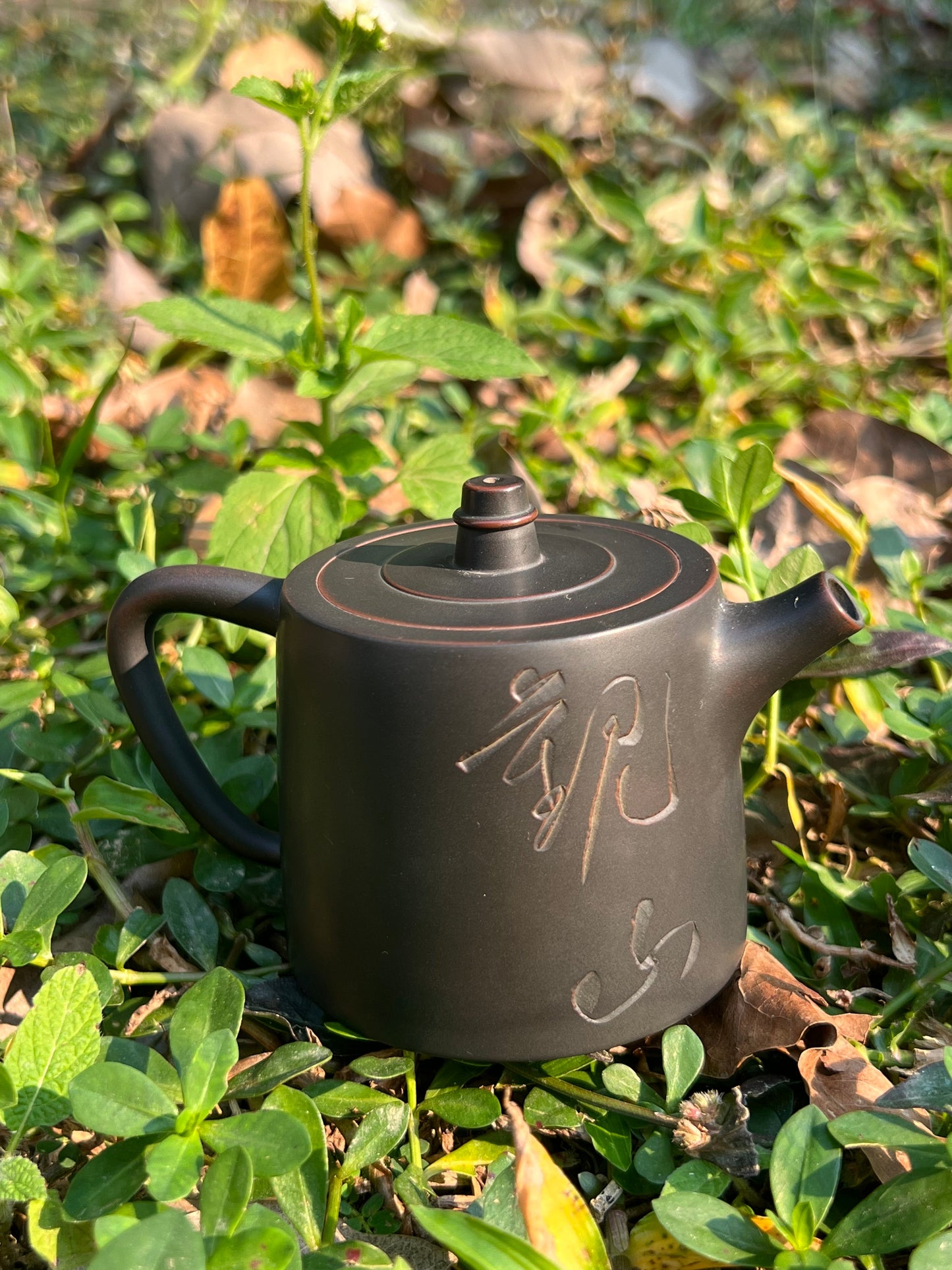 This is a Nixing clay teapot.this is a Chinese Nixing pottery teapot