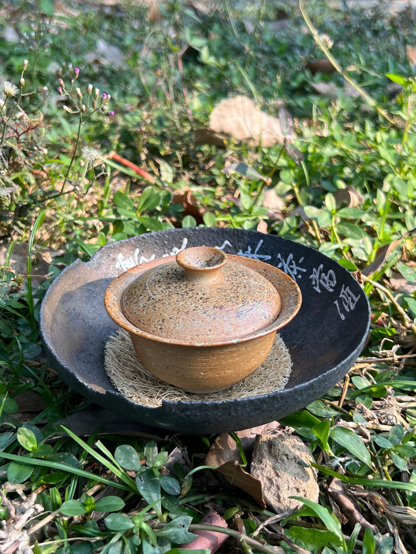 Purple Clay Tea Tray Handmade Teapot Holder Dry Tea Tray Chinese Master Artwork Tea Boat