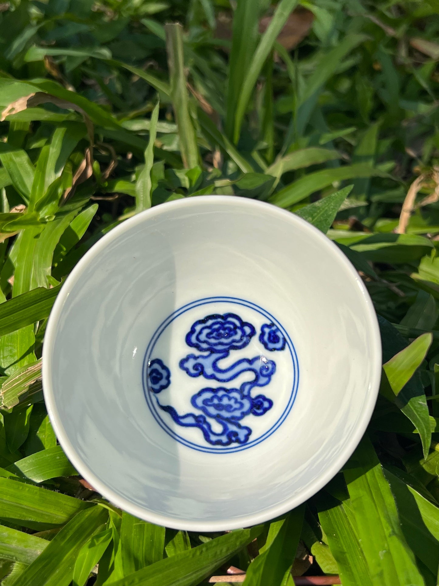 Hand Painted Chinese Phoenix Gaiwan Blue and White Porcelain Teaware Jingdezhen Master Ceramic Artwork