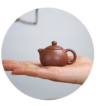 Handcrafted Original Design Chinese Mini Zisha Purple Clay Teapot Artwork Zhuni Teapot