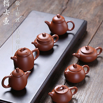 Handcrafted Original Design Chinese Mini Zisha Purple Clay Teapot Artwork Zhuni Teapot