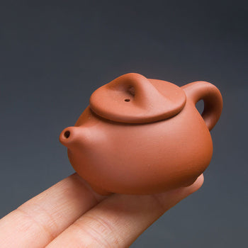 Handcrafted Original Design Chinese Mini Zisha Purple Clay Teapot Artwork Zhuni Teapot