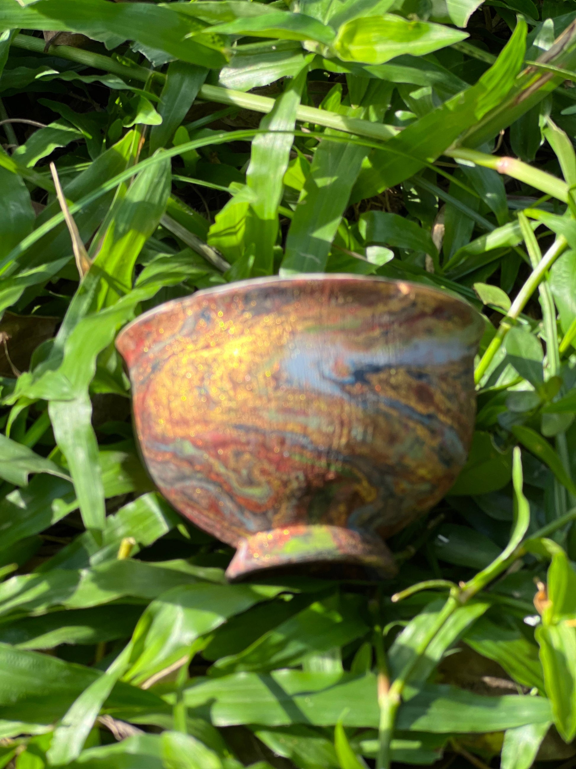 this is Chinese lacquer ware teacup. this is a pottery teacup