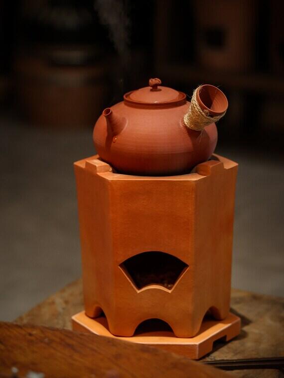 This is a pottery stove