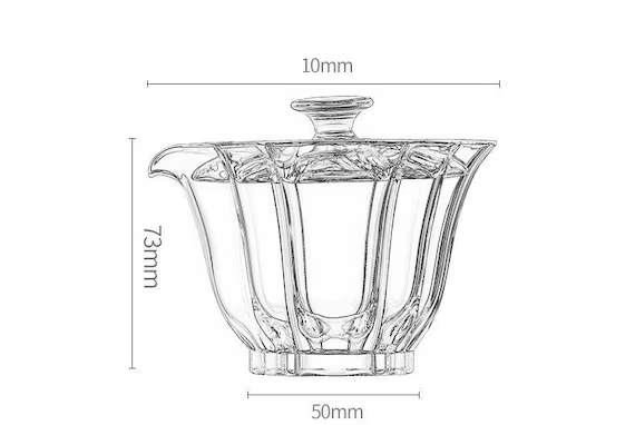 This is a glass gaiwan.this is a glass teapot