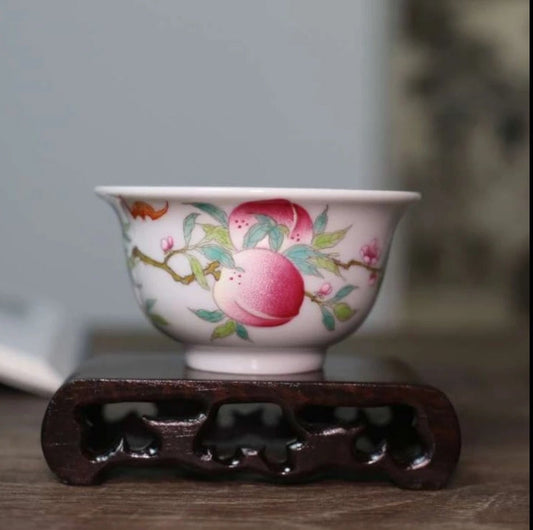 This is a Chinese Jingdezhen ceramic teacup